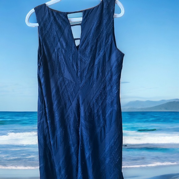 Premise size large navy V-neck dress new with tag - Picture 2 of 2